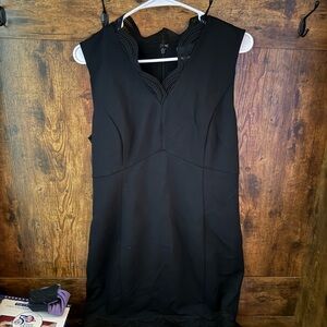 The Limited Black NWT Lace-Trim Mini Dress